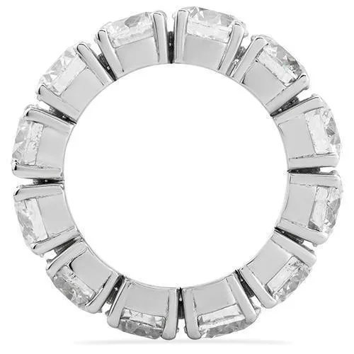 18k White Gold Diamond Eternity Band 14.20 Ctw