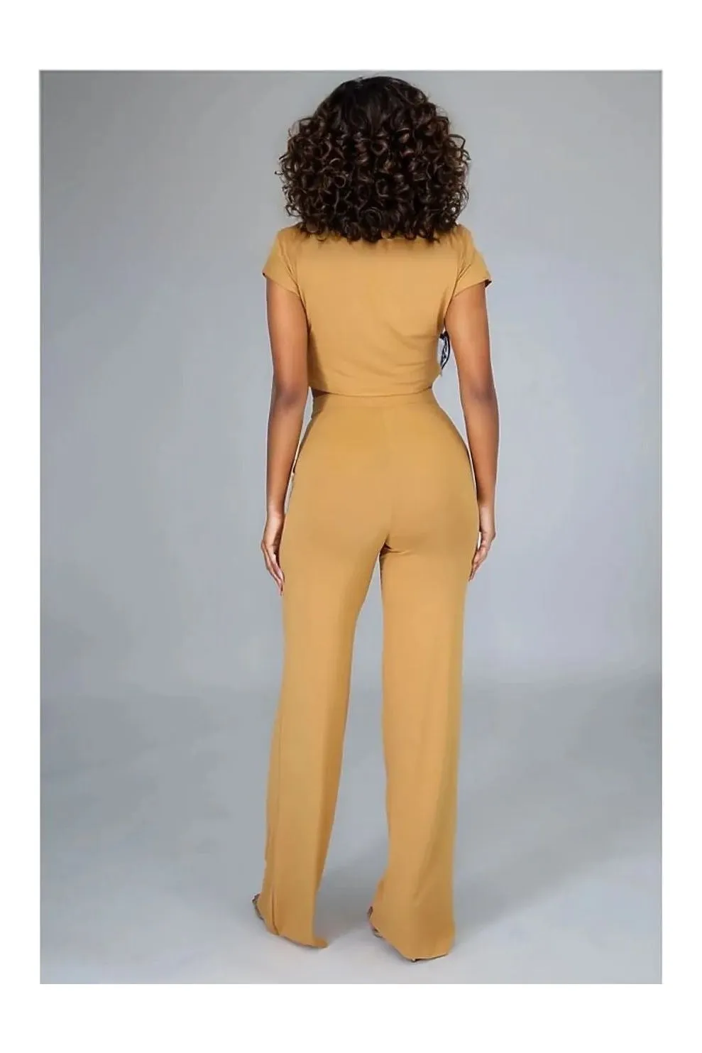 2PC Jersey Bell Pant Set