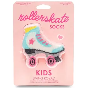 3D Packaged Crew Socks - Roller Skate - Pink