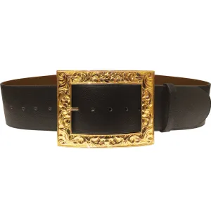 3" Renaissance / Pirate / Santa Claus /  Cosplay Reversible Belt And Enormous Buckle