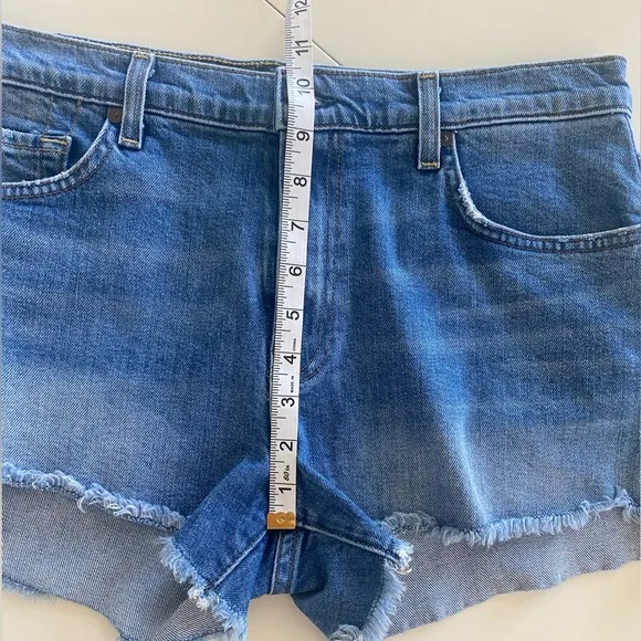 7 FOR ALL MANKIND Desert Oasis Denim Womens High Rise Cut Off Frayed Edges Short