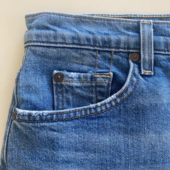 7 FOR ALL MANKIND Desert Oasis Denim Womens High Rise Cut Off Frayed Edges Short