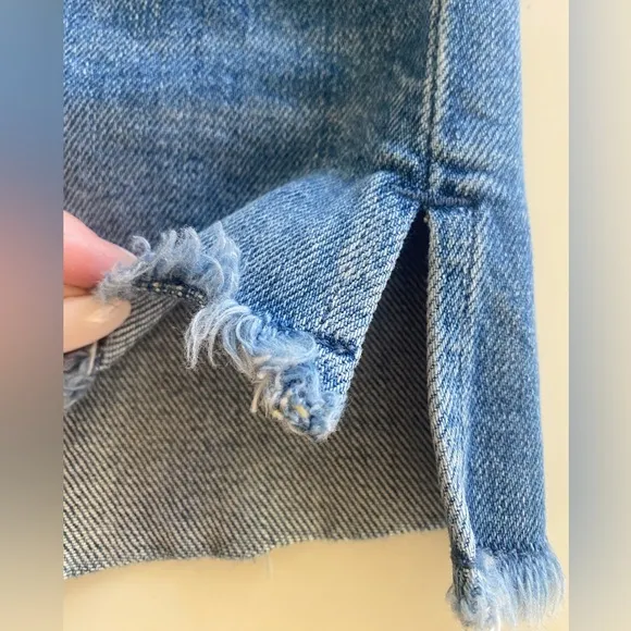 7 FOR ALL MANKIND Desert Oasis Denim Womens High Rise Cut Off Frayed Edges Short