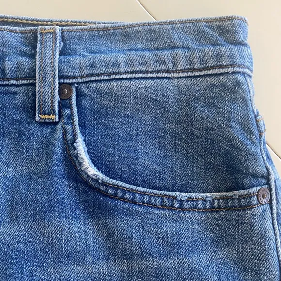 7 FOR ALL MANKIND Desert Oasis Denim Womens High Rise Cut Off Frayed Edges Short