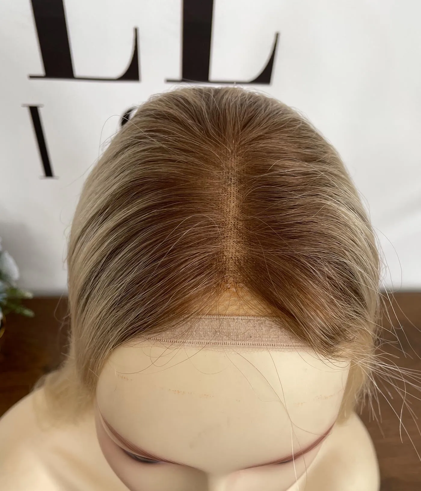 8*8" Blonde Swiss Transparent Lace Toppers