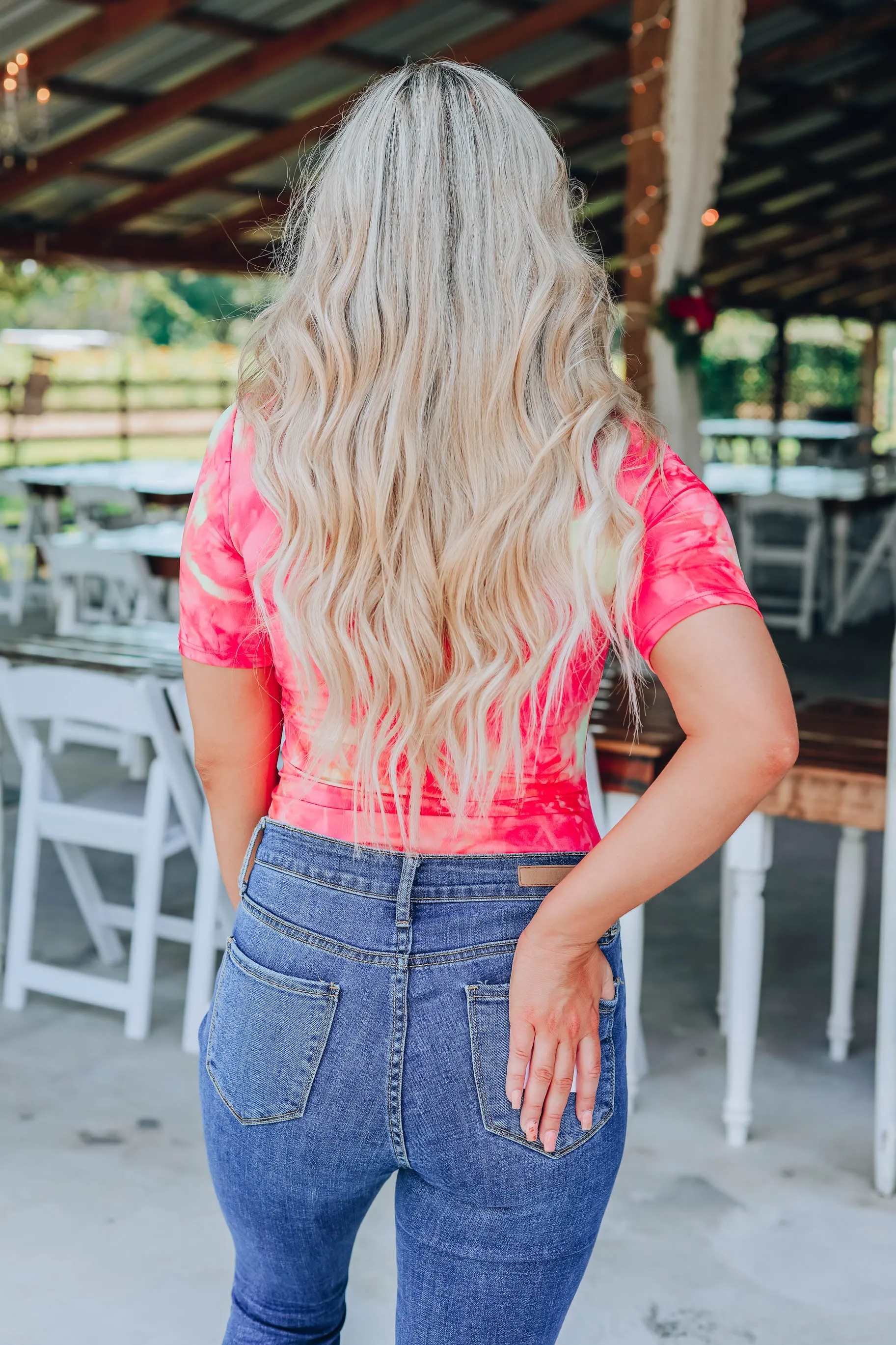 A Little Flare Bodysuit - Tie Dye