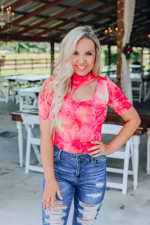 A Little Flare Bodysuit - Tie Dye