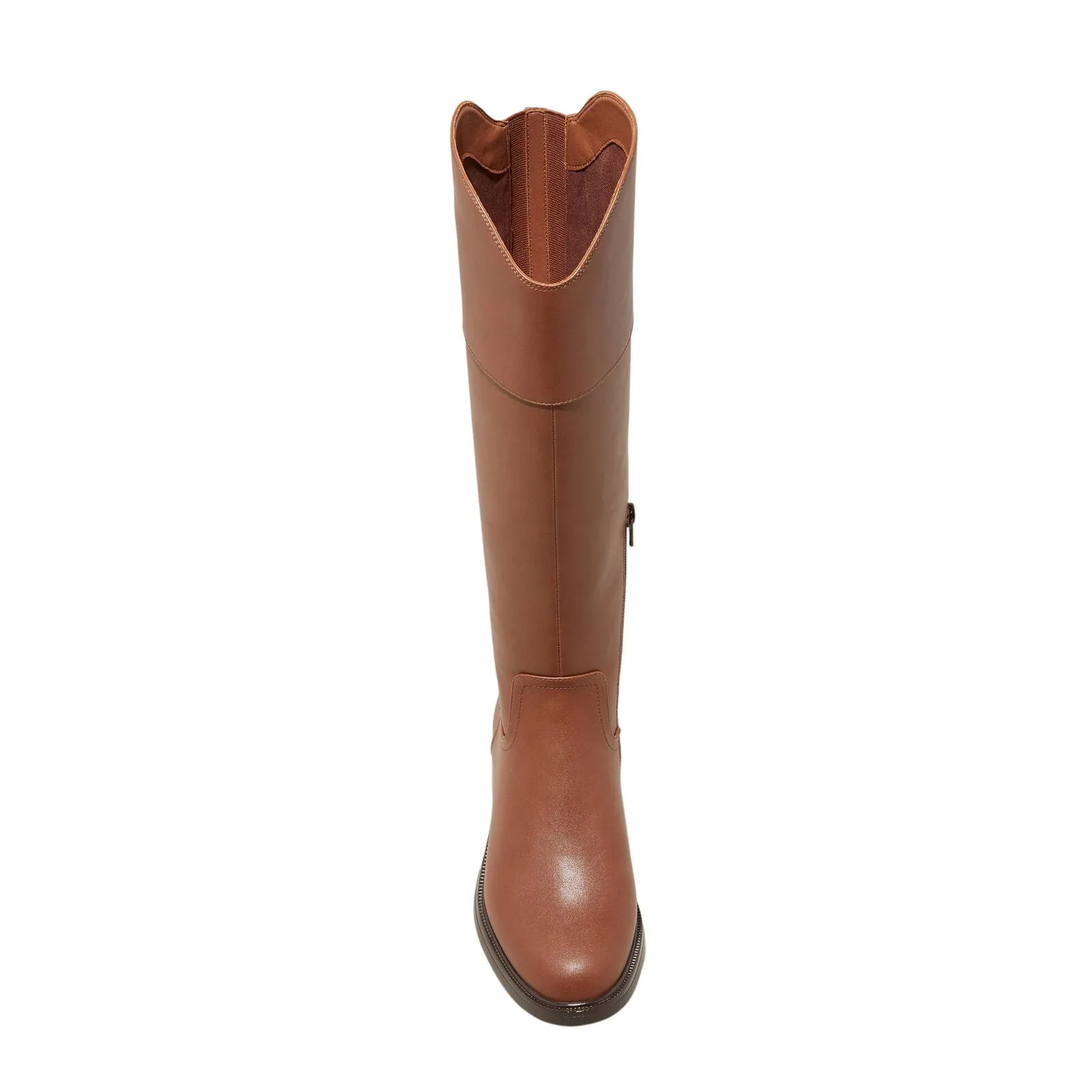 A New Day Sienna Wide Calf Tall Dress Boots with Memory Foam Insole Brown 6.5-WC