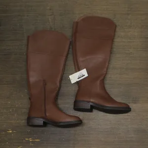 A New Day Sienna Wide Calf Tall Dress Boots with Memory Foam Insole Brown 6.5-WC