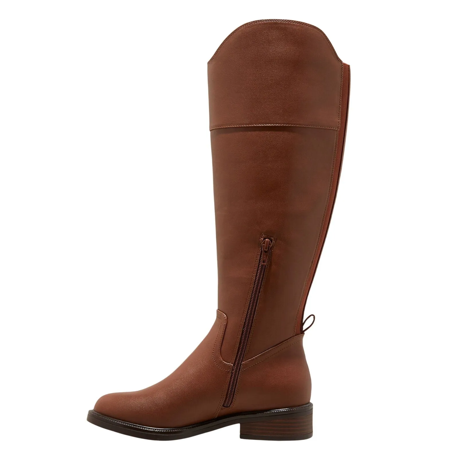 A New Day Sienna Wide Calf Tall Dress Boots with Memory Foam Insole Brown 6.5-WC