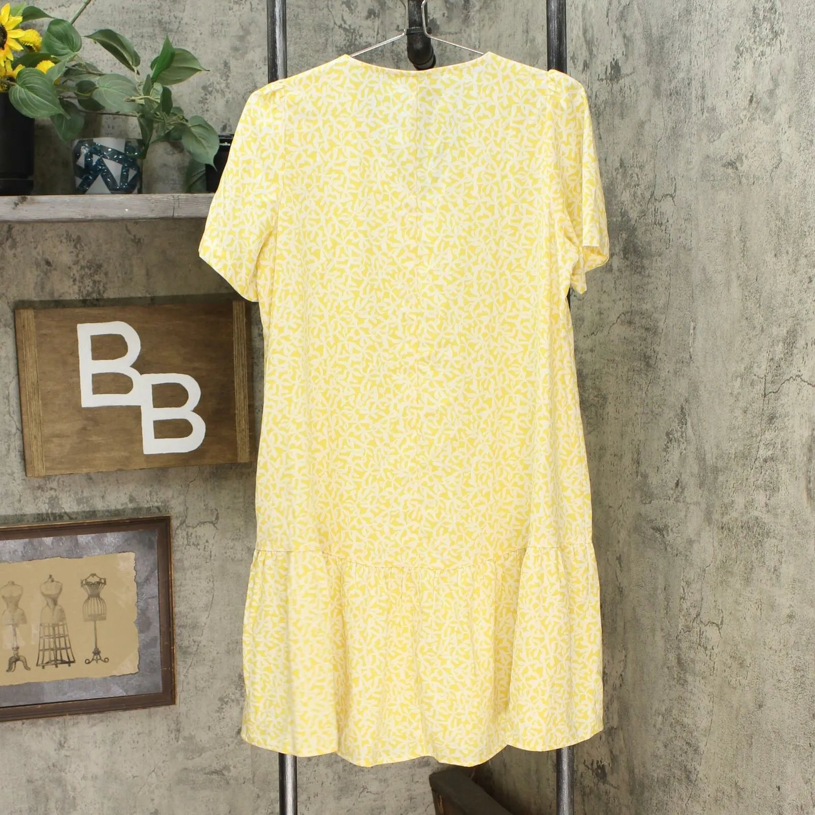 A New Day Women's Short Sleeve Mini Ruffle Hem Dress