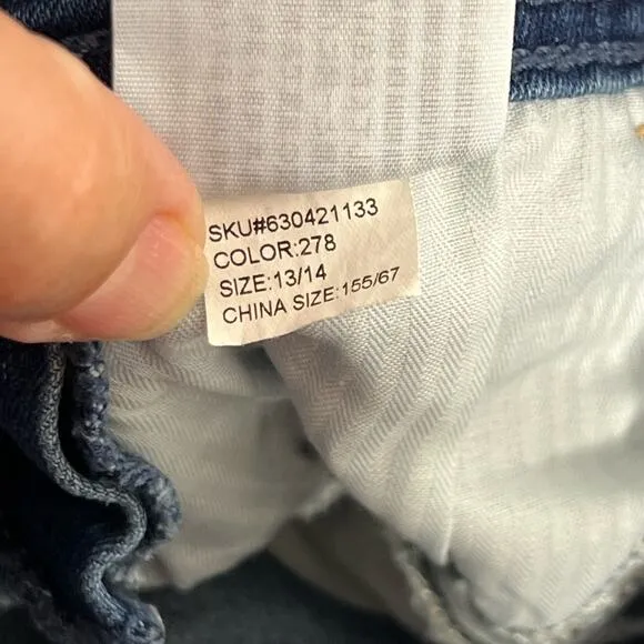 Abercrombie Kids Overalls Full Length Jeans 13/14