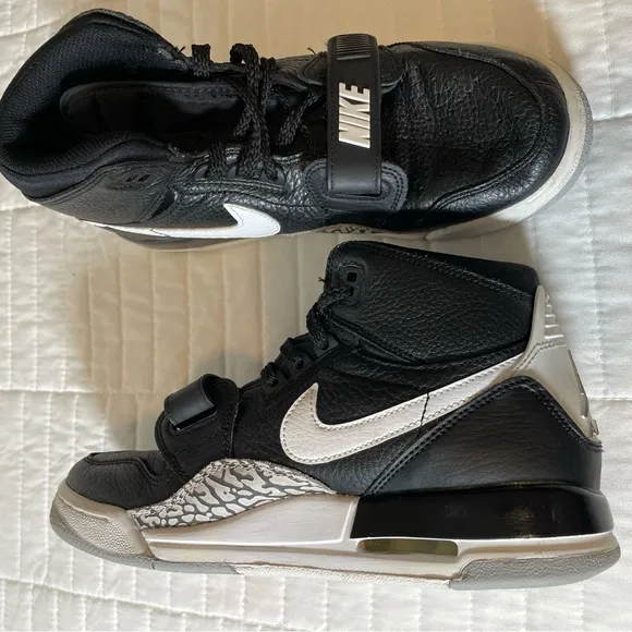 Air Jordan Boys Legacy 312 AT4040-001 Black Cement High Sneakers Size 6.5 Youth