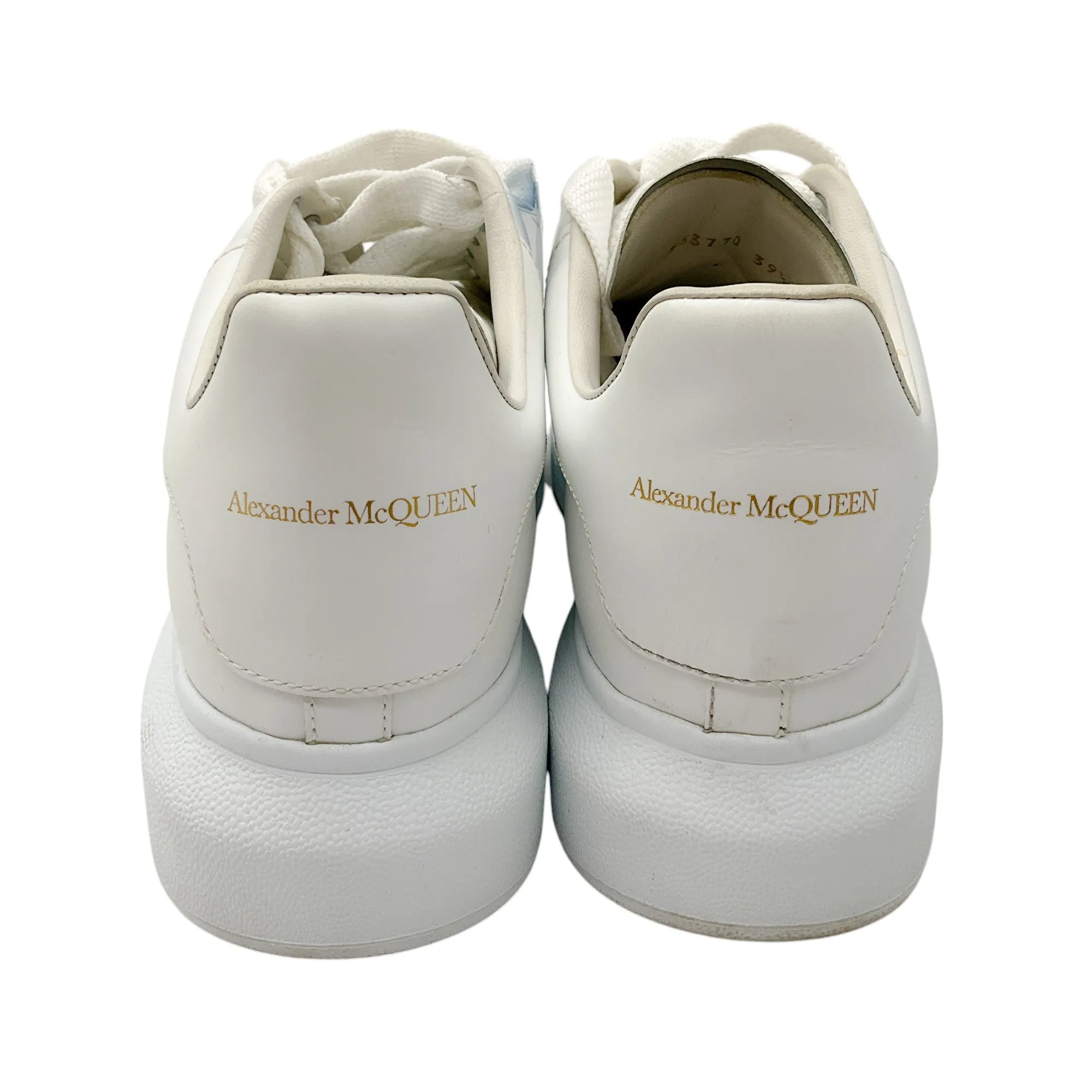 Alexander McQueen White Oversized Leather Sneakers
