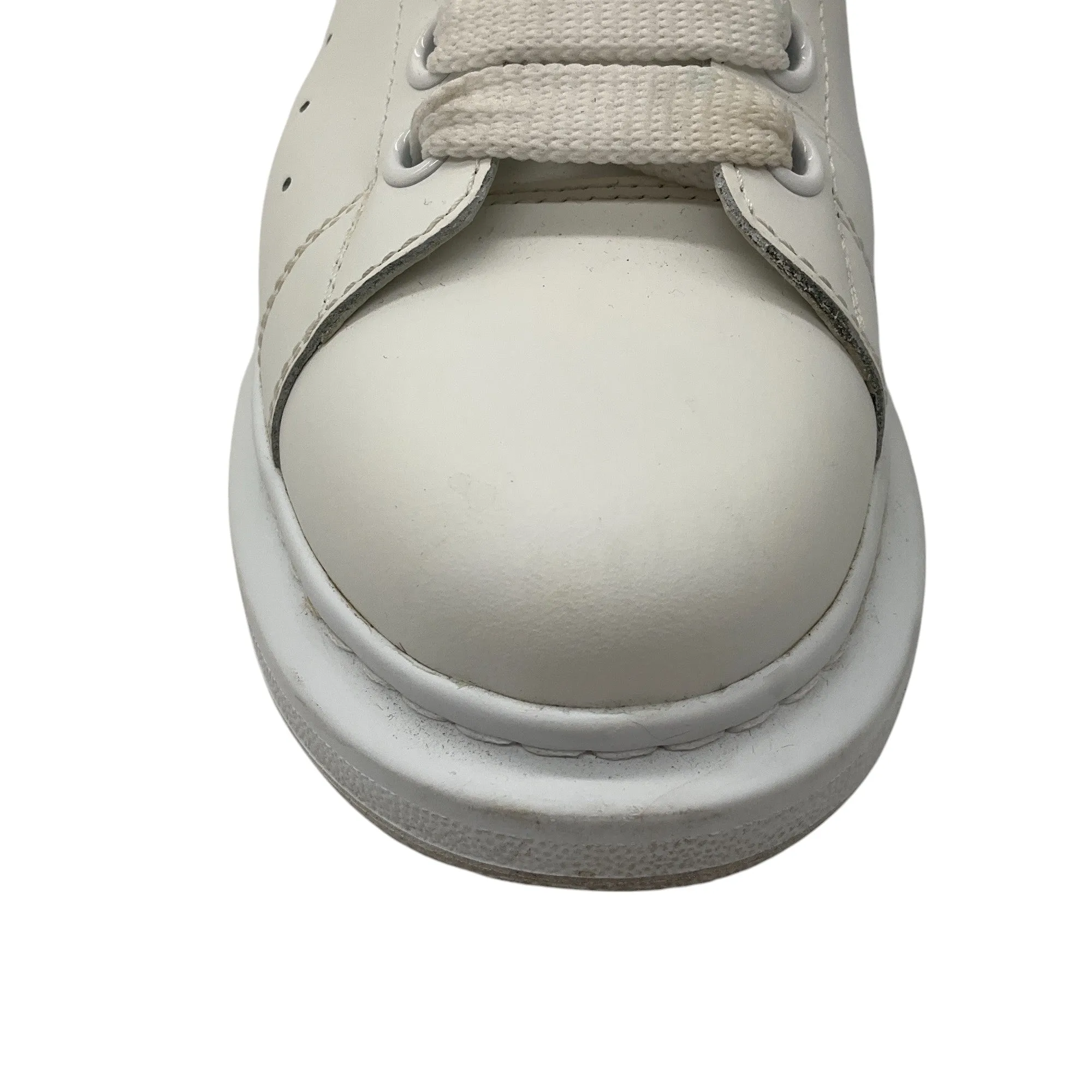 Alexander McQueen White Oversized Leather Sneakers