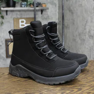 All In Motion Men's Blaise Lace-Up Winter Boots 88235850 Black 12