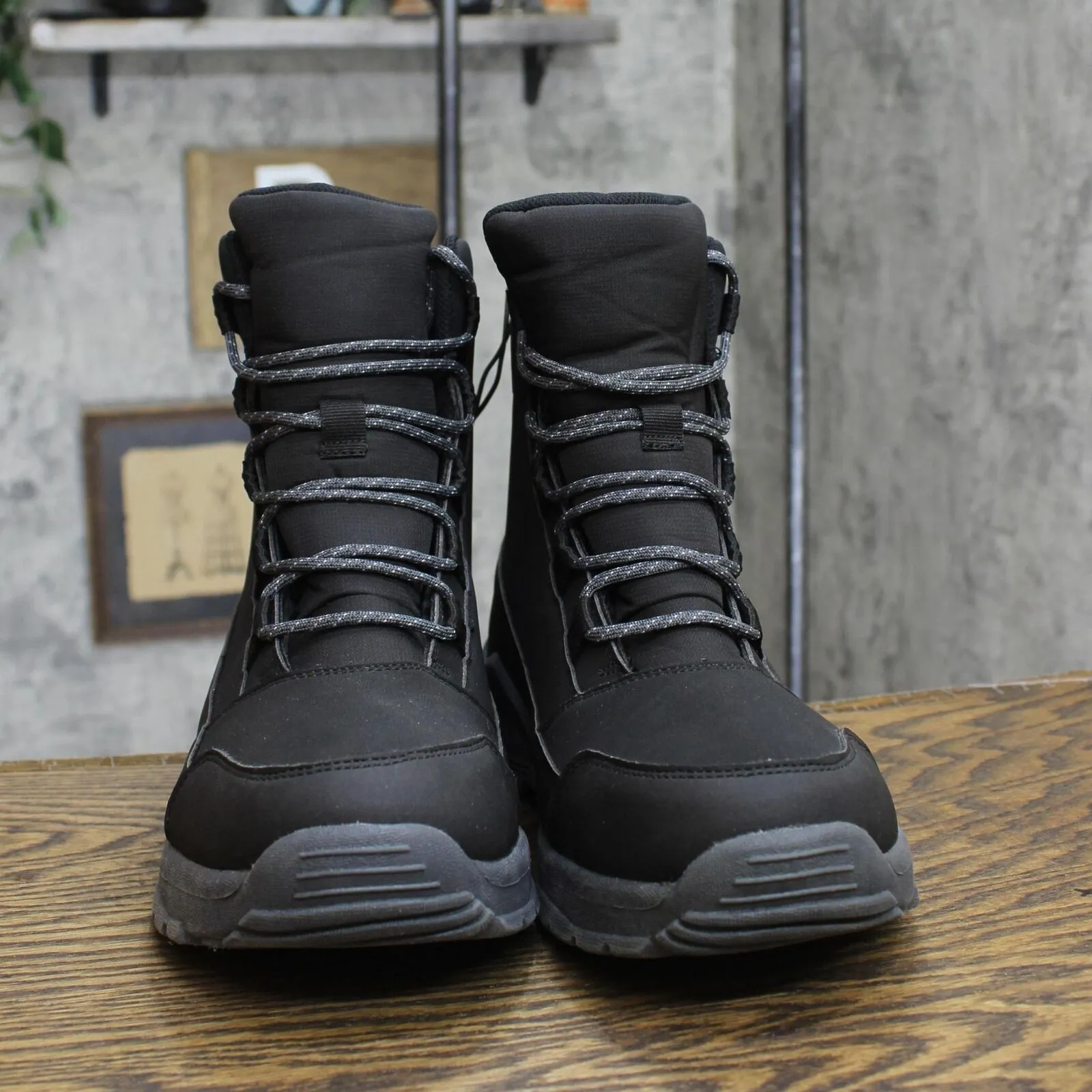 All In Motion Men's Blaise Lace-Up Winter Boots 88235850 Black 12