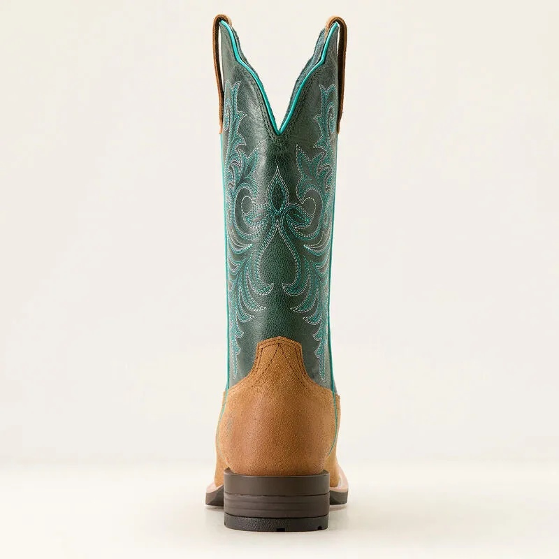 Ariat Women's Hybrid Ranch Time Square Toe Western Boot Acron - 10053661