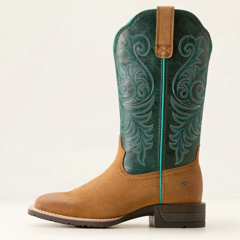 Ariat Women's Hybrid Ranch Time Square Toe Western Boot Acron - 10053661
