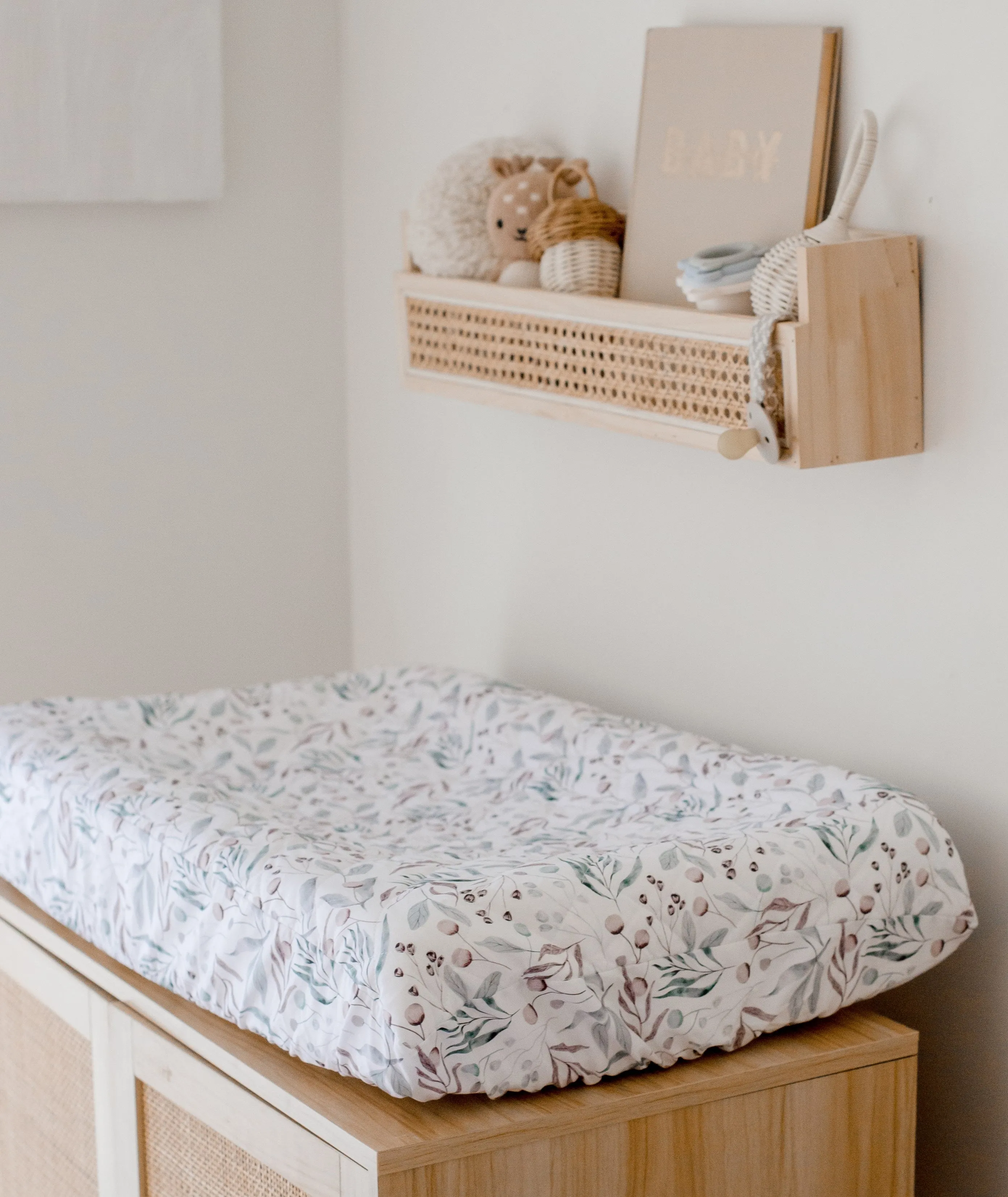 Bambella Waterproof Bassinet Sheet | Botanical