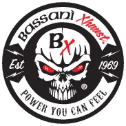 Bassani Manufacturing 1F57DNT5 4in. DNT Megaphone Muffler with Acoustically Tuned Baffle - Chrome with Black Polished End Cap