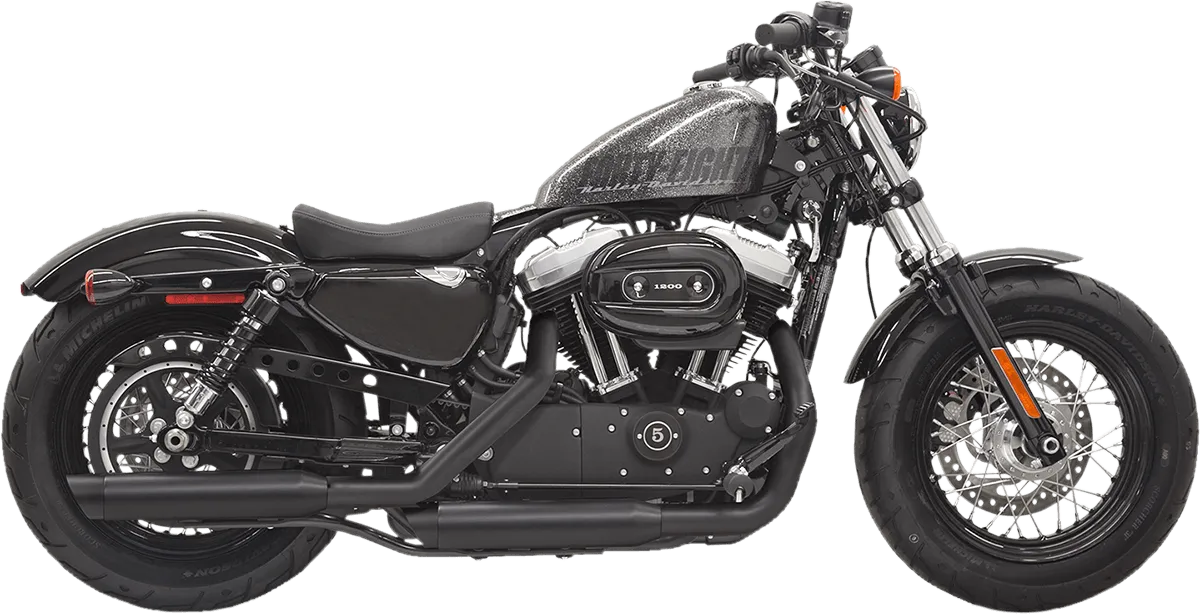 Bassani Manufacturing 1X17B 3in. Firepower Slip-Ons - Slash Down - Chrome