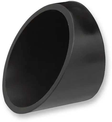 Bassani Manufacturing 1X27TB 3in. Firepower Slip-Ons - Black Billet End Cap with Contrasting Flutes - Black