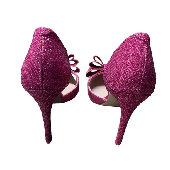 BETSEY JOHNSON PRINCE-P BOW FUSCHIA NEW Size 5.5