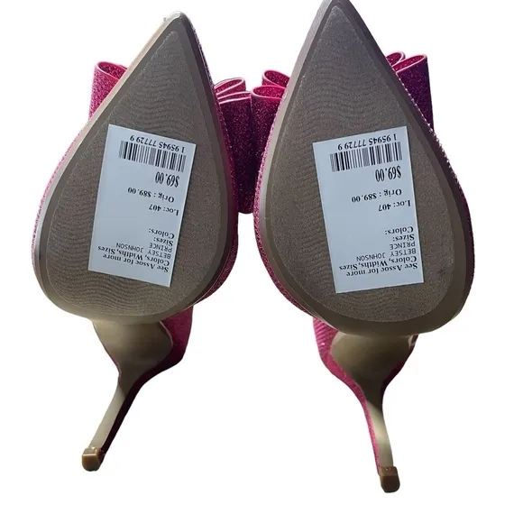 BETSEY JOHNSON PRINCE-P BOW FUSCHIA NEW Size 5.5