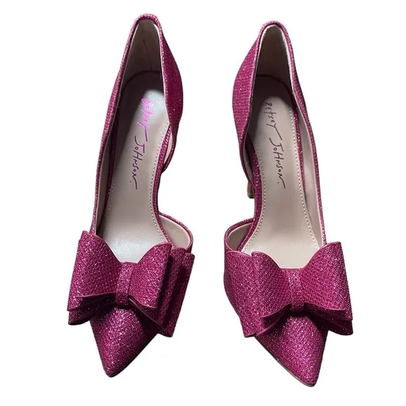 BETSEY JOHNSON PRINCE-P BOW FUSCHIA NEW Size 5.5