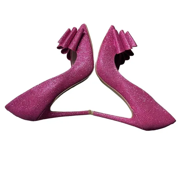 BETSEY JOHNSON PRINCE-P BOW FUSCHIA NEW Size 5.5