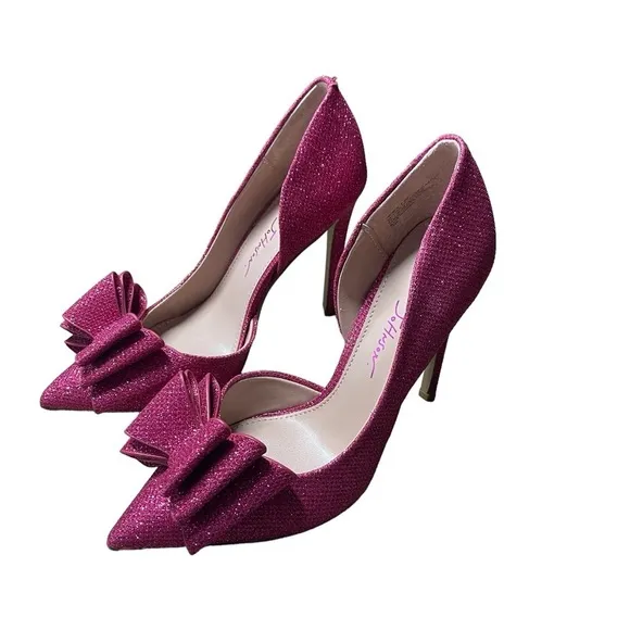 BETSEY JOHNSON PRINCE-P BOW FUSCHIA NEW Size 5.5