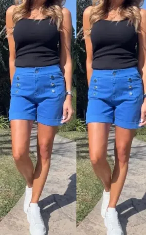 Bevy Flog - Elisie Shorts in Blue