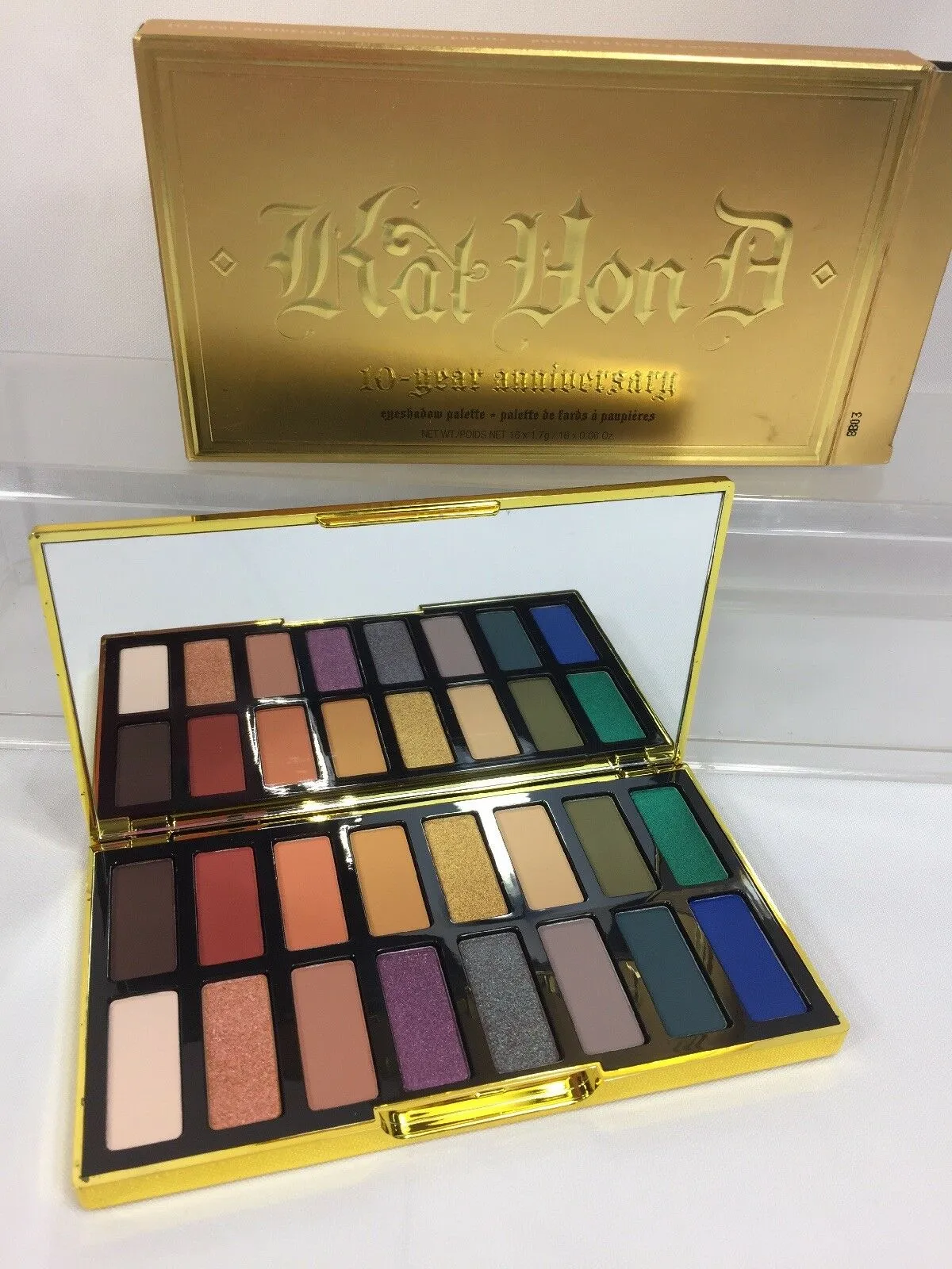 BNIB Kat Von D 10 Year Anniversary EyeShadow Palette Gold Kvd LE w/ receipt