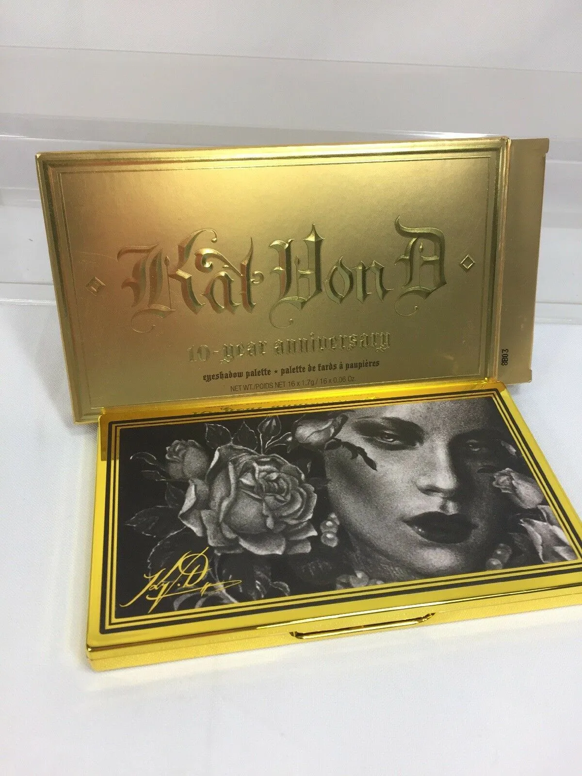 BNIB Kat Von D 10 Year Anniversary EyeShadow Palette Gold Kvd LE w/ receipt