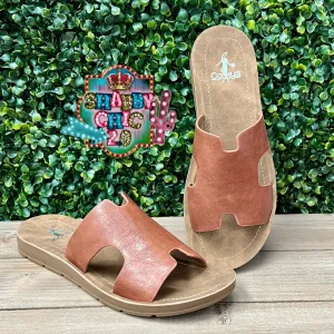 Bogalusa Cognac Sandals