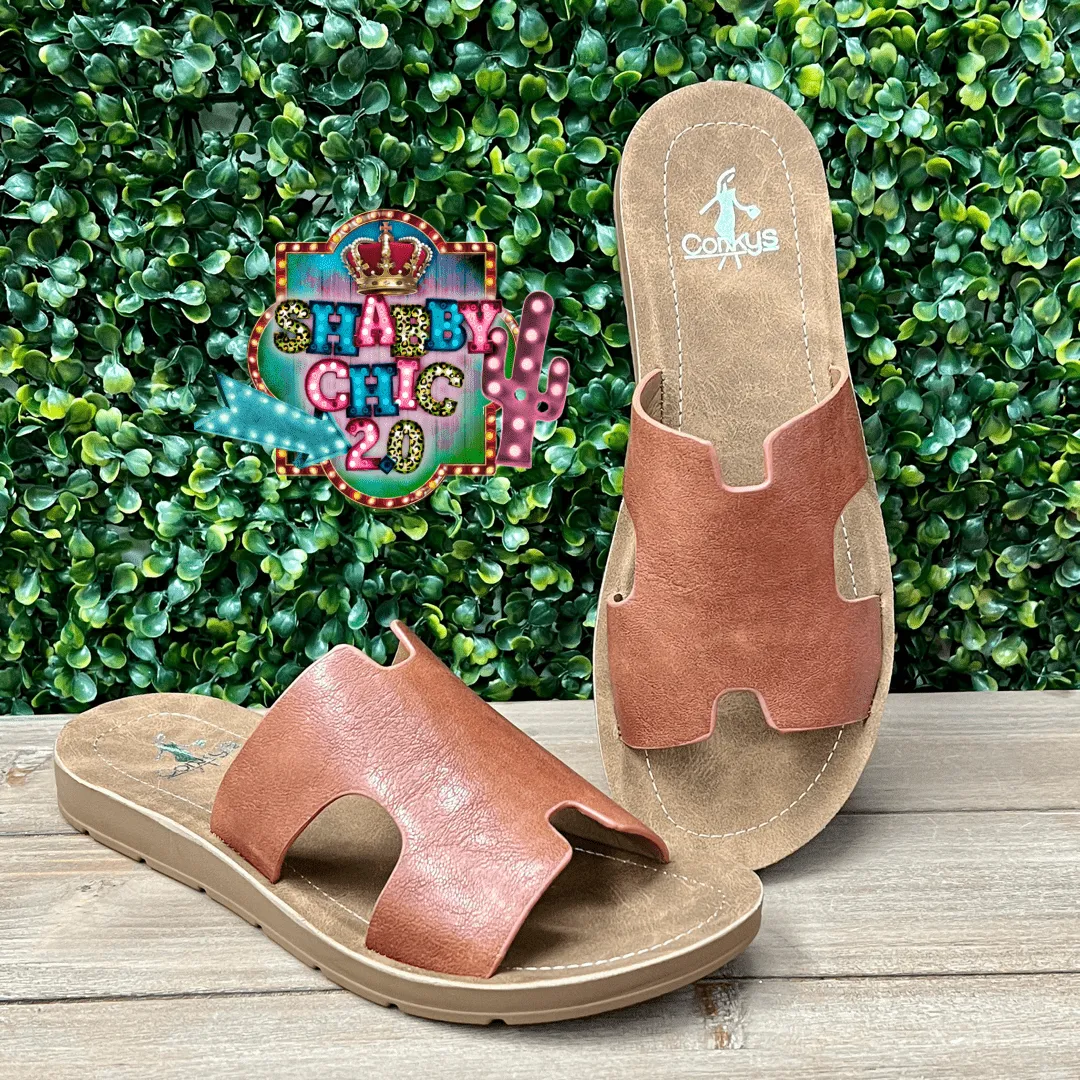 Bogalusa Cognac Sandals