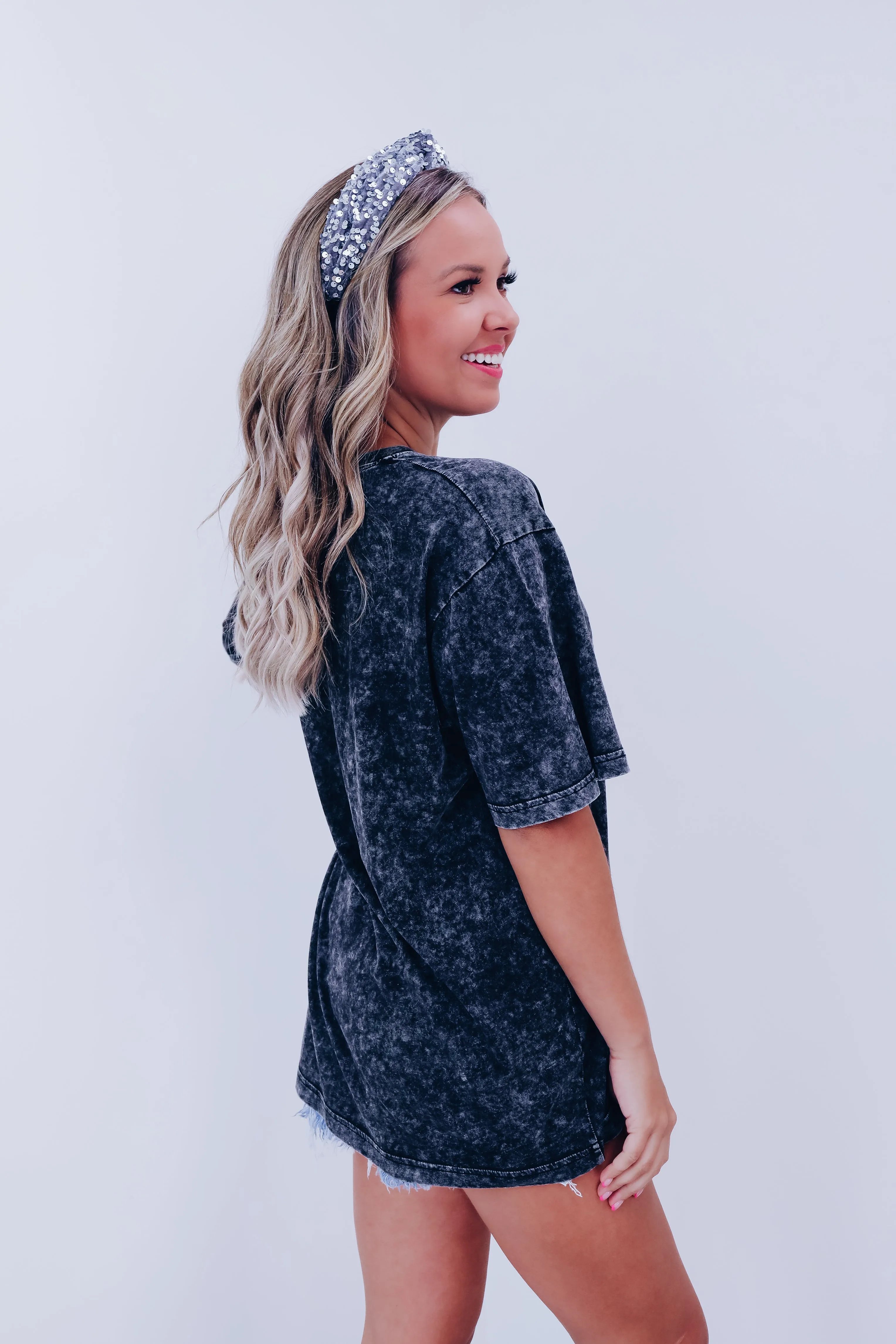 Boot Scootin' Mineral Wash Graphic Tee - Black