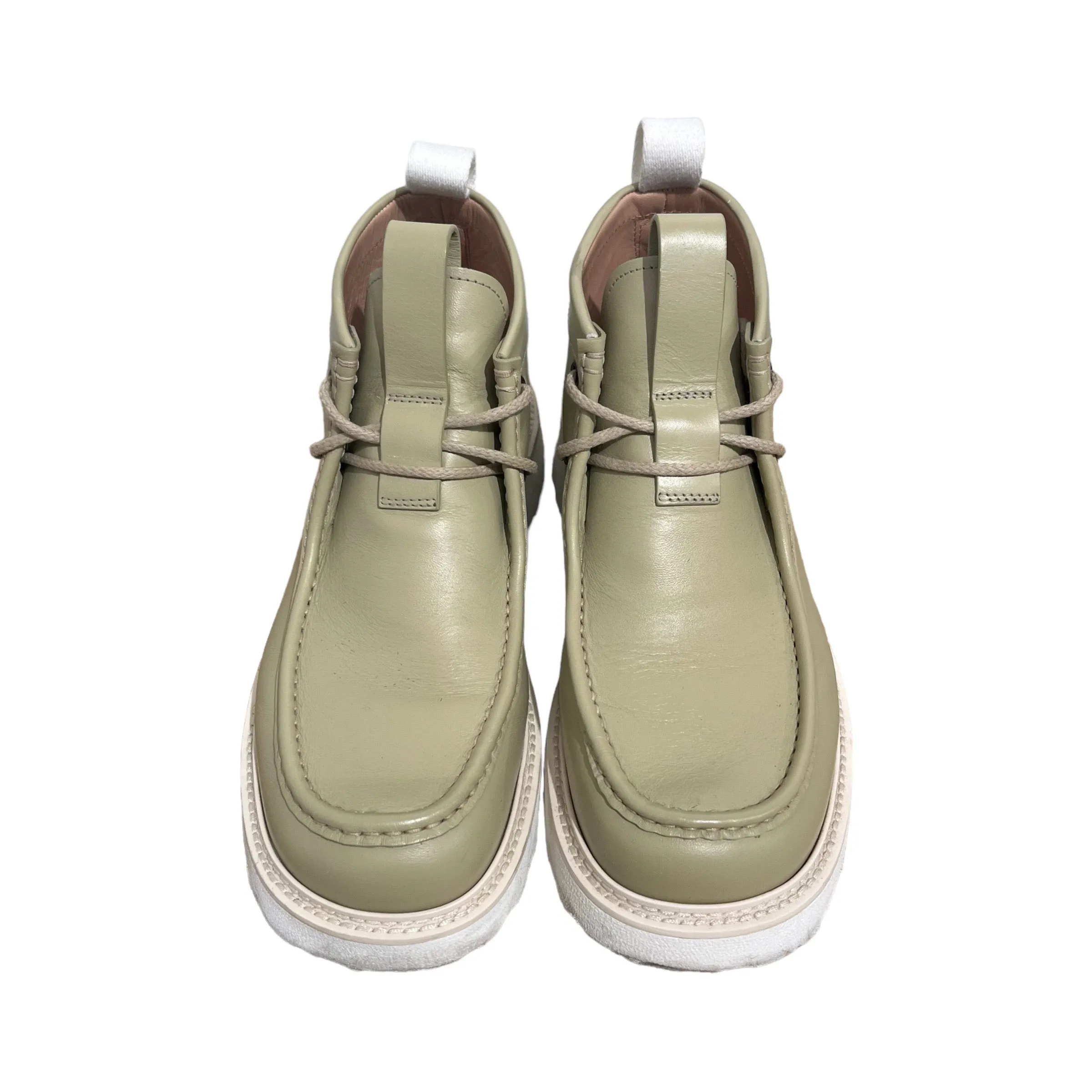 BOTTEGA VENETA/Hi-Sneakers/EU 44/Leather/BEG/moc toe chukka