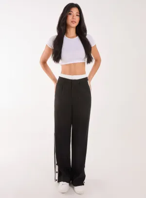 Boxer Style Popper Trousers