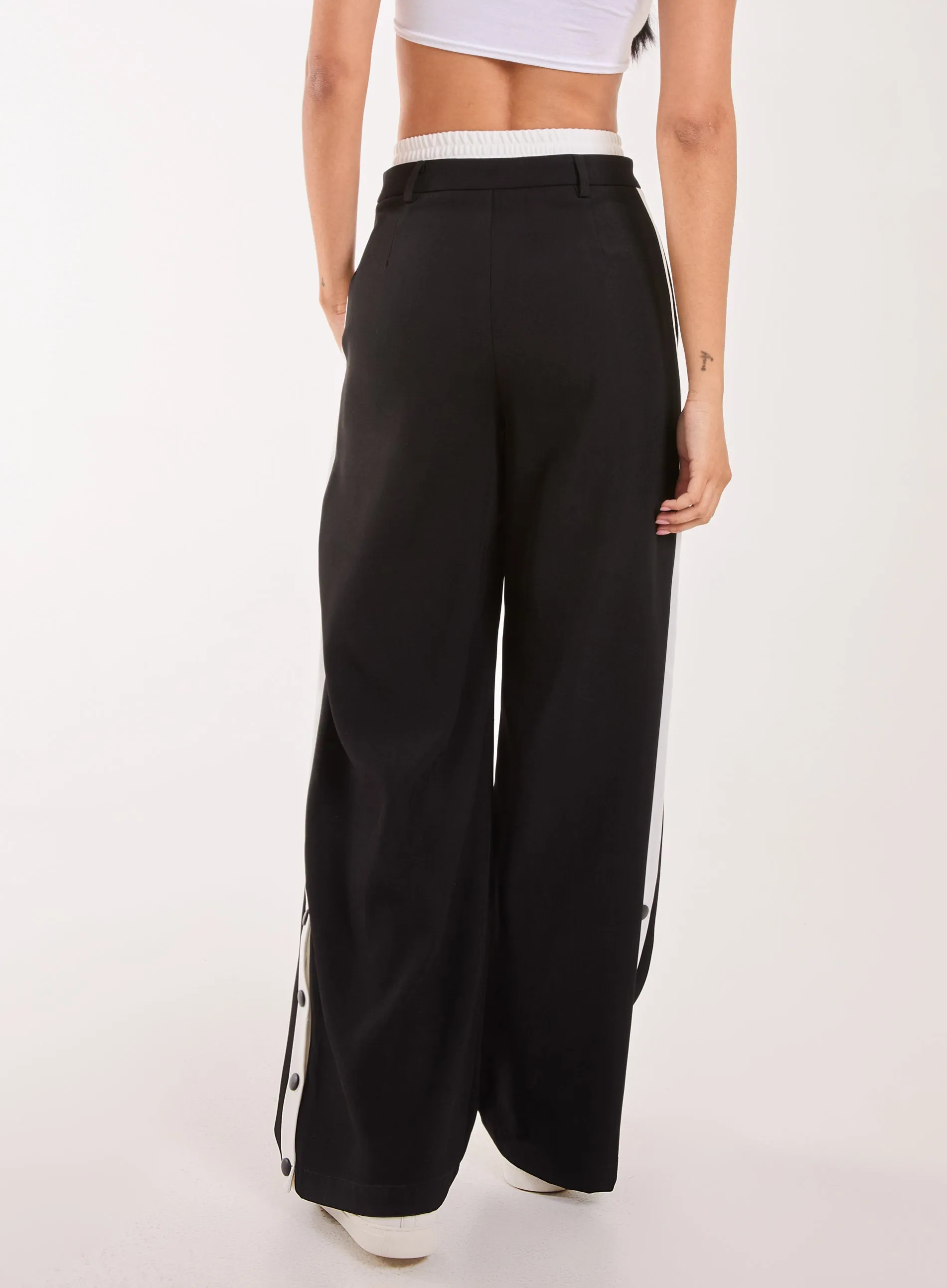 Boxer Style Popper Trousers