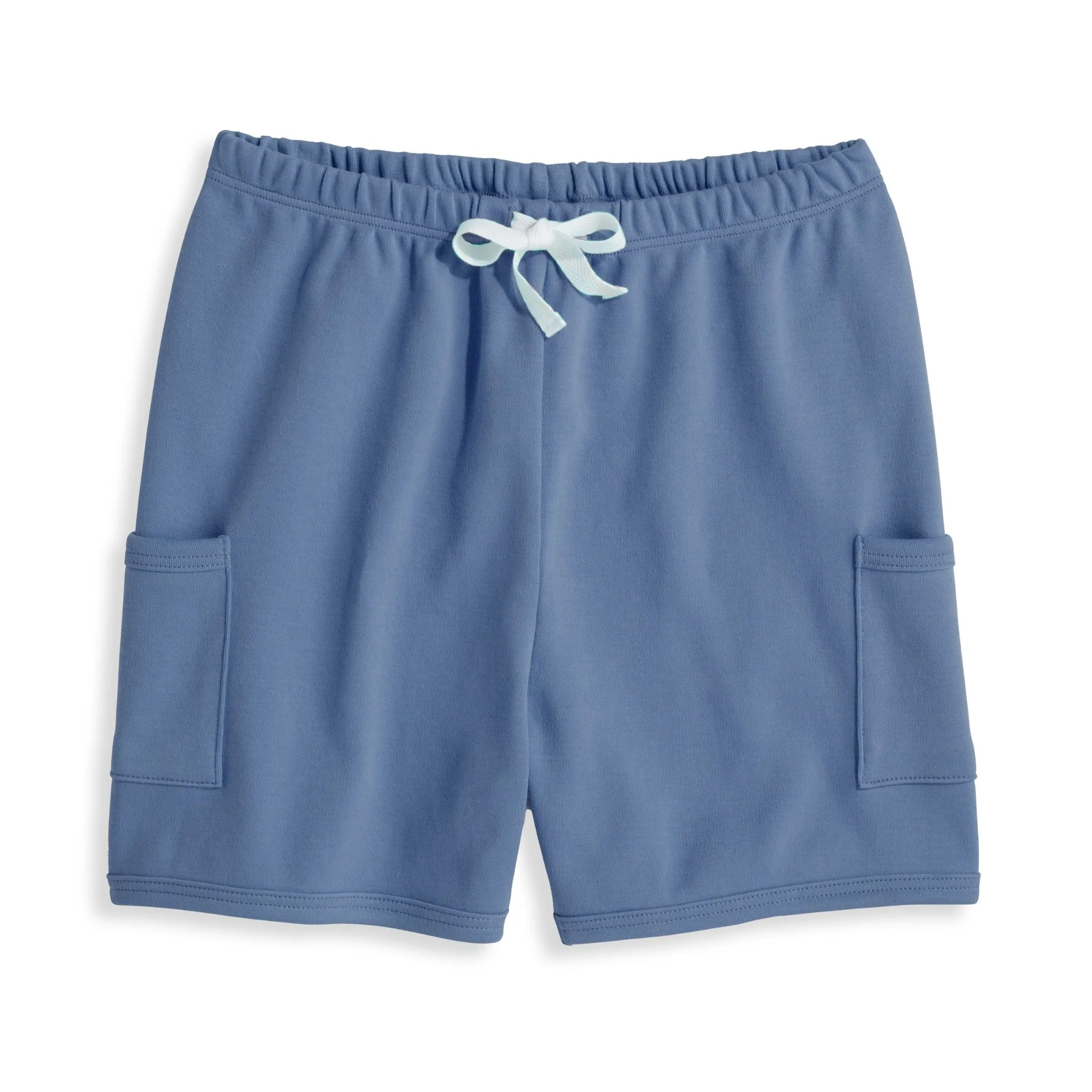 Boy's Pima Play Short -- Blue Silver