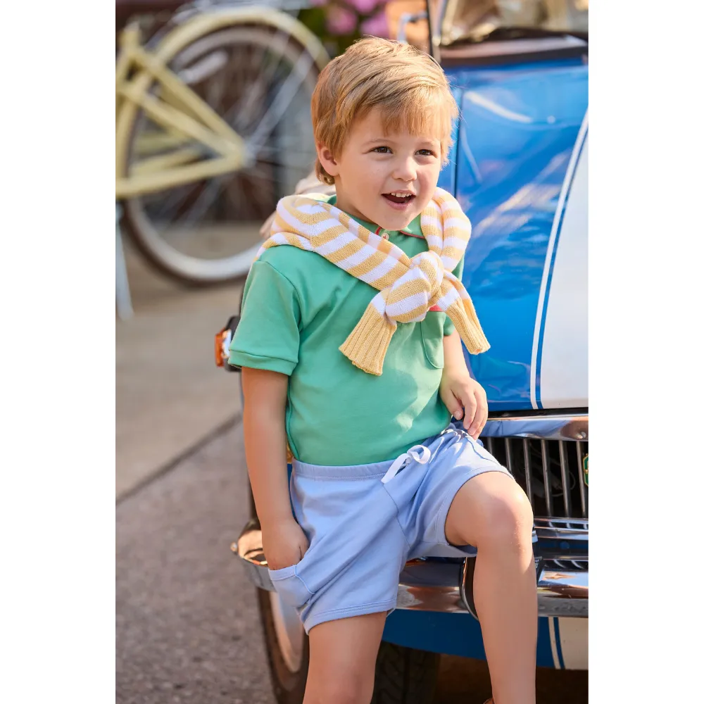 Boy's Pima Play Short -- Denim Blue