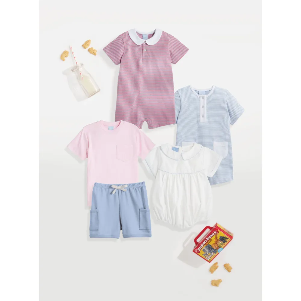 Boy's Pima Play Short -- Denim Blue