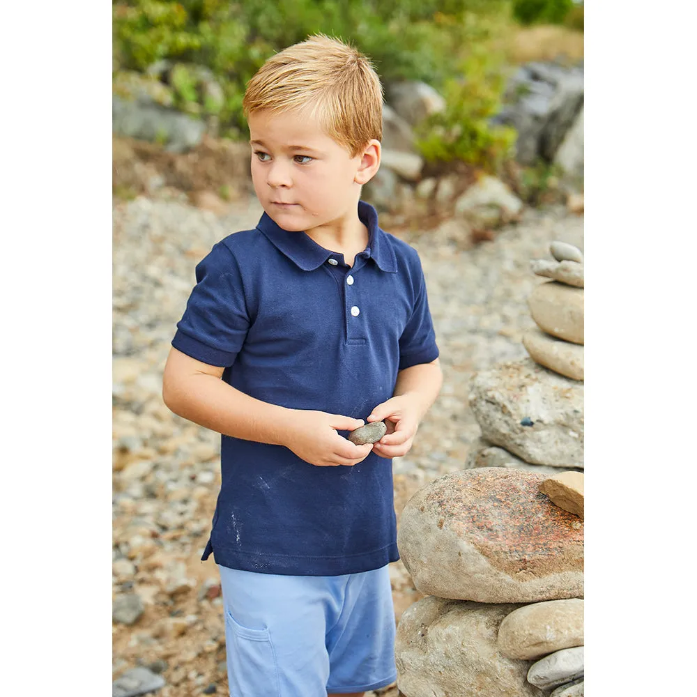 Boy's Pima Play Short -- Denim Blue