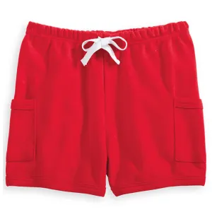 Boy's Pima Play Short -- Red