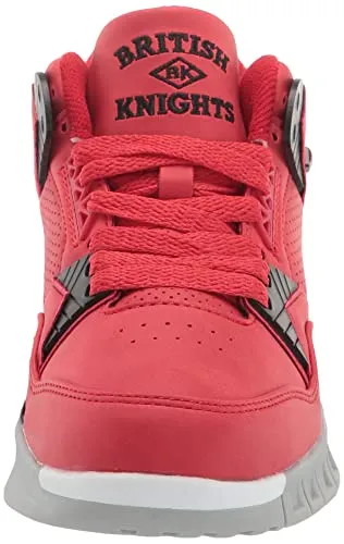British Knights Women's Virga Fashion Sneaker, White/Black/Racing Red, 11