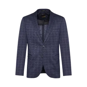 Bugatti Jacket with a classic lapel collar in navy