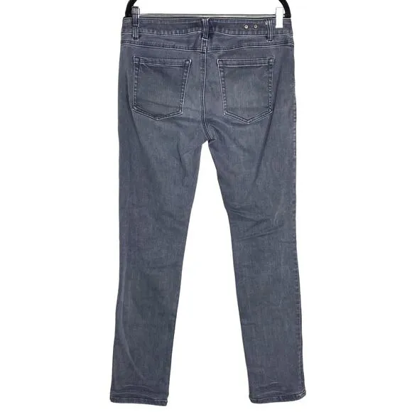 Cabi Womens Casual Skninny Slim Boyfriend Denim Jeans Charcoal Gray Size 6