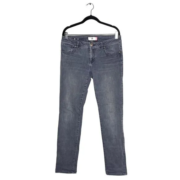 Cabi Womens Casual Skninny Slim Boyfriend Denim Jeans Charcoal Gray Size 6